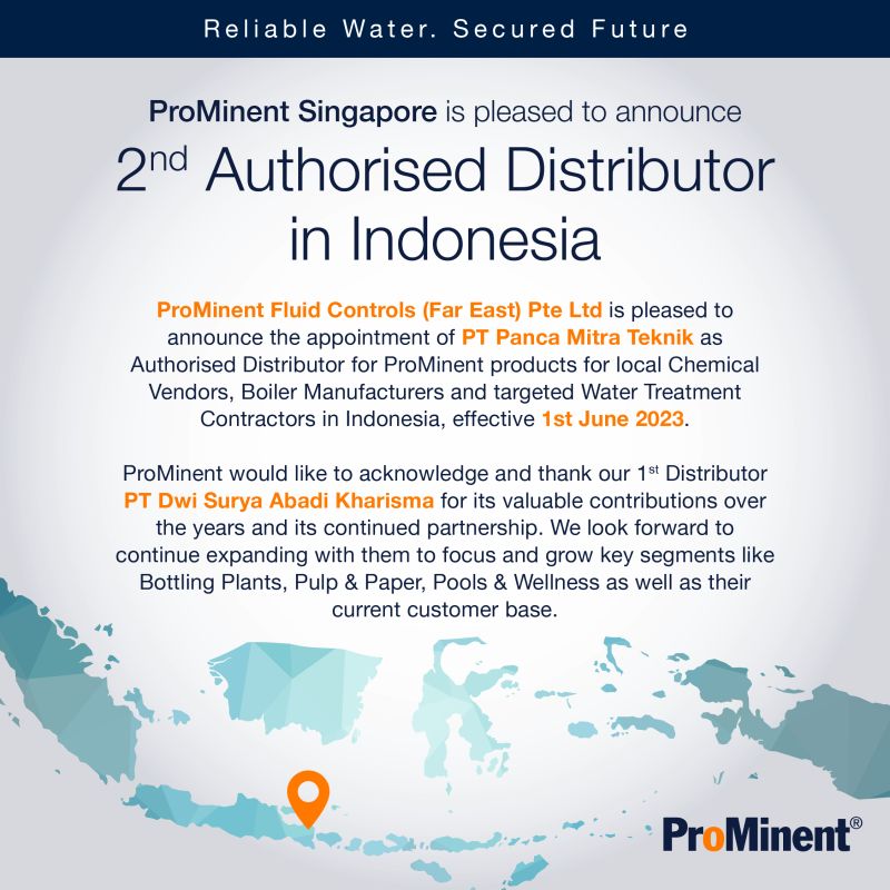 Prominent Distributor Newsroom | PT Panca Mitra Teknik Appointed as Official Distributor of ...